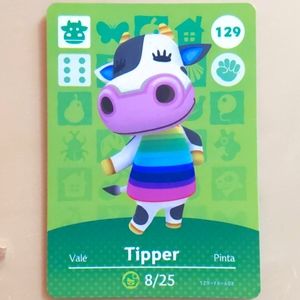Animal Crossing Tipper Amiibo Card 129 ANCH